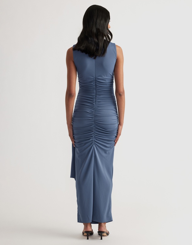 Decjuba - Robin Ruched Tie Maxi Dress