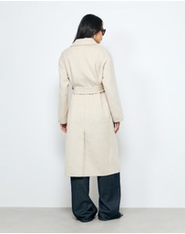 AERE - Chloe Double Faced Wool Blend Coat