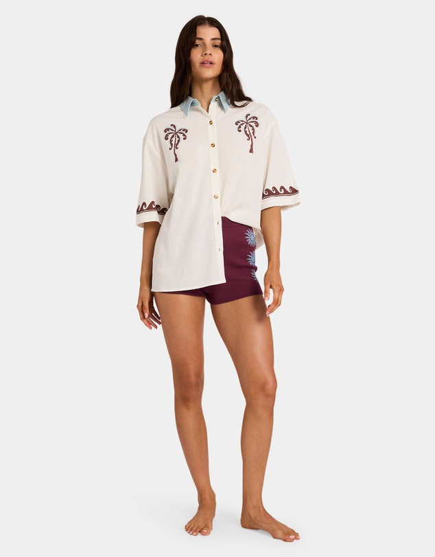 Billabong - Womens Surf Cowgirl Short Sleeve Shirt