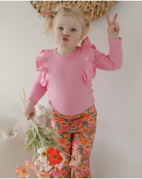 WITH LOVE FOR KIDS - Shimmy Wide Ribbed Long Sleeve Top - Kids