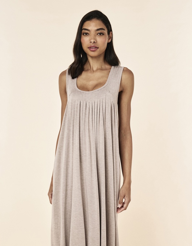 Papinelle - Kate Modal Soft Pleat Front Maxi Nightie
