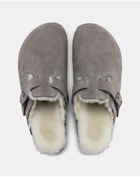 Birkenstock - Boston Shearling Suede Leather Regular - Unisex