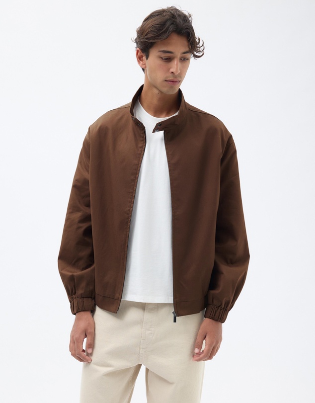 AERE - Organic Cotton Bomber Jacket