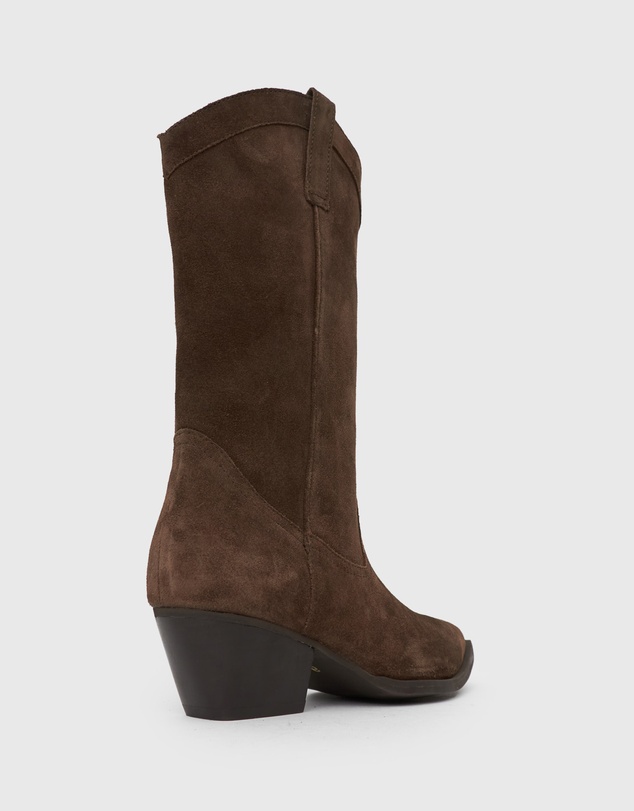 Betts - Howdy Suede Leather Western Boots