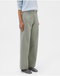 Oroton - Barrel Twill Leg Pants