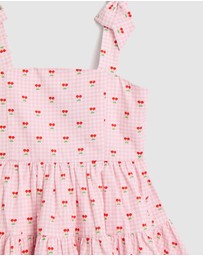 Bardot Junior - Suki Cherry Mini Dress - Kids-Teens