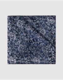 Politix - Floral Jacquard Silk Pocket Square