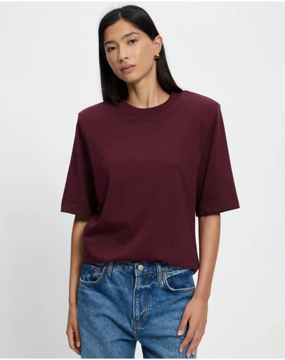 & Other Stories - Padded-Shoulder Cotton T-Shirt
