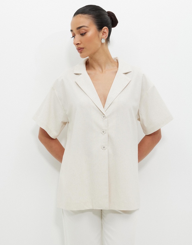 Calli - Karina Oversized Collared Shirt
