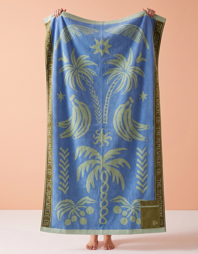 The Somewhere Co - Tropicalia Premium Cotton Beach Towel