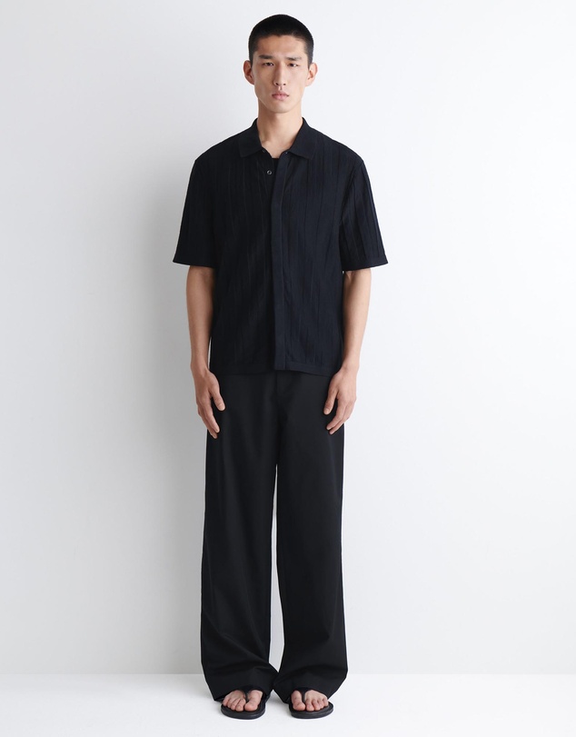 COS - Striped Knitted Linen Shirt