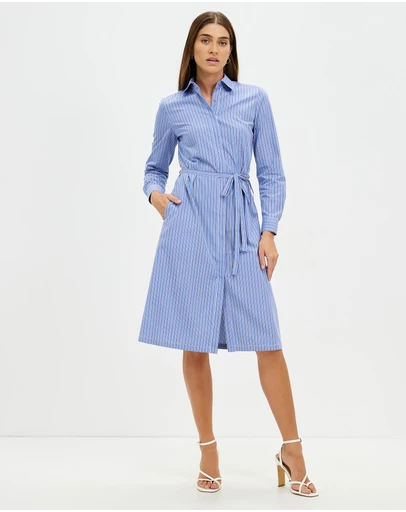 Farage - Olvia Double Stripe Shirt Dress