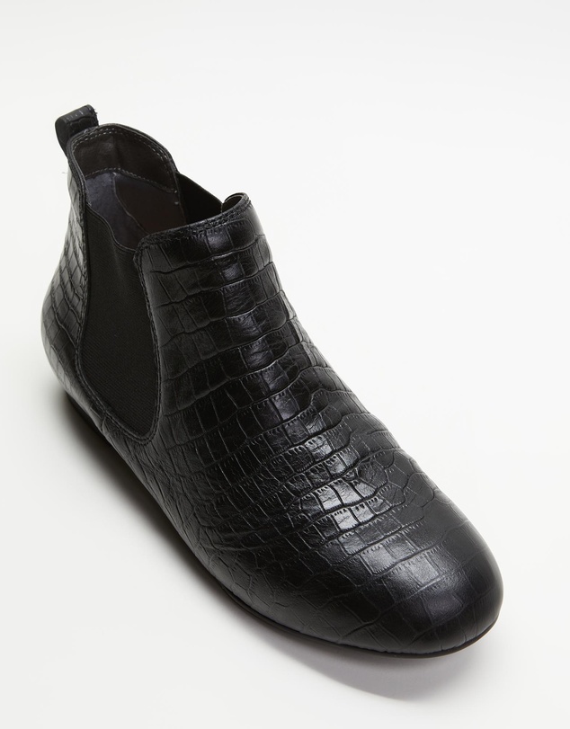 Mia Vita - Sally Chelsea Boot - Black Croc