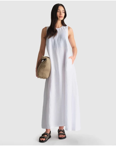Decjuba - D-Luxe Linen Maxi Dress