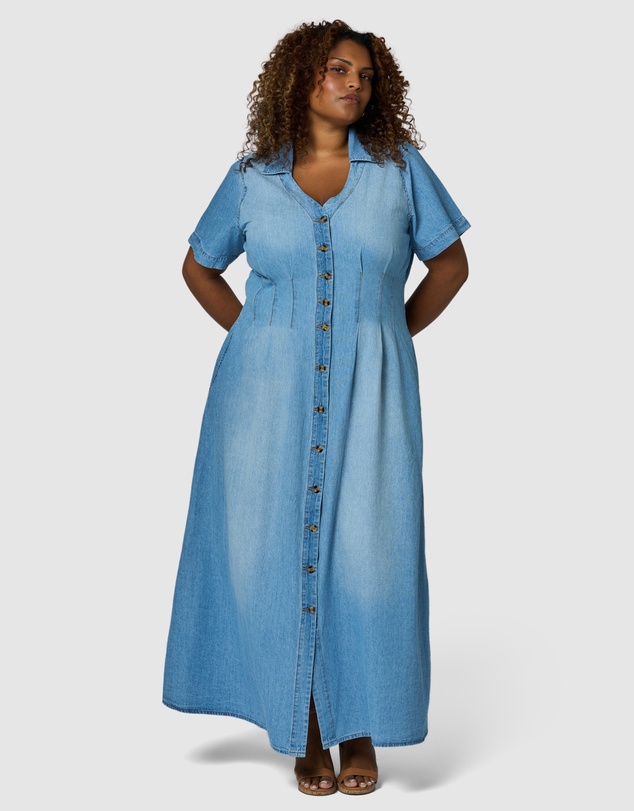 Indigo Tonic - Tara Chambray Maxi Dress