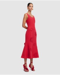 LEO LIN - Emily Applique Midi Dress