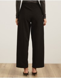 Atmos&Here - Rowen Pleated Barrel Leg Pants