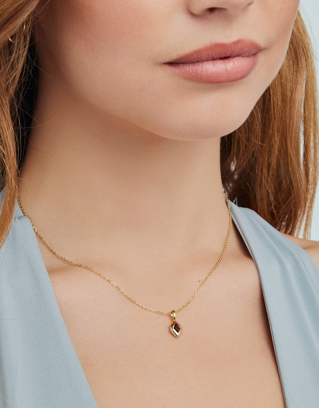 Zoe Olivia - 14K Gold Vermeil January Birthstone Charm
