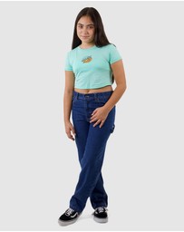 Santa Cruz - Oval Dot Splice Front Tee - Teens
