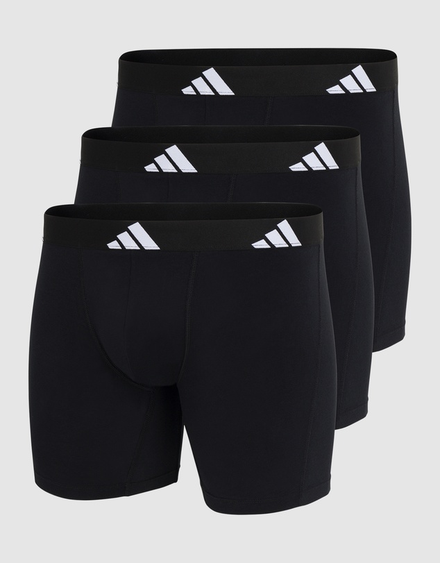 adidas Sportswear - 3 Pack Active Flex Cotton Boxer Brief Underwear