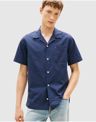 Tommy Hilfiger - Seersucker Camp Shirt