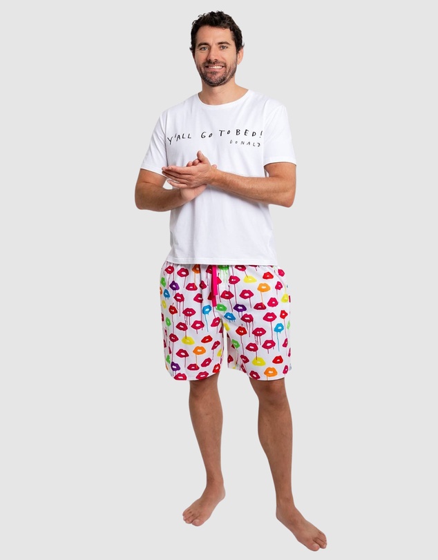 Sant And Abel - Men's Drawbertson Drippy Lips Sleep Shorts