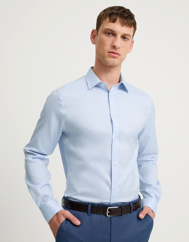 Country Road - Slim Fit Textured Travel Shirt