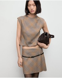 M.N.G - Fitted Checked Top