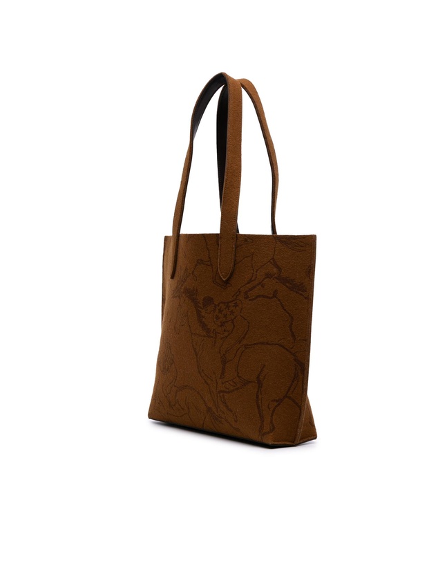 Pre-Loved by Azura Reborn - Pre-Loved Printed Felt Carrimi Tote MM