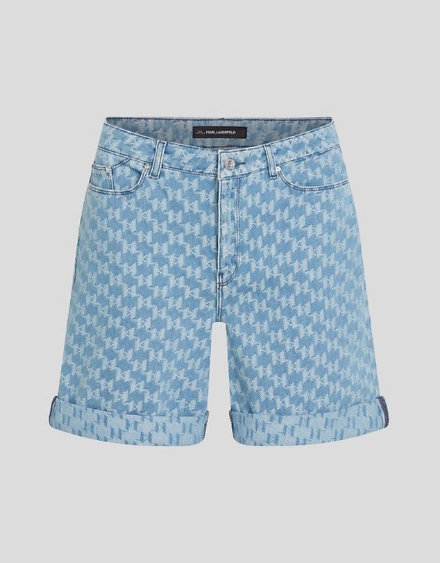 Karl Lagerfeld - KL Jacquard Denim Shorts