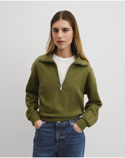 Country Road - Australian Cotton Funnel Neck Sweat
