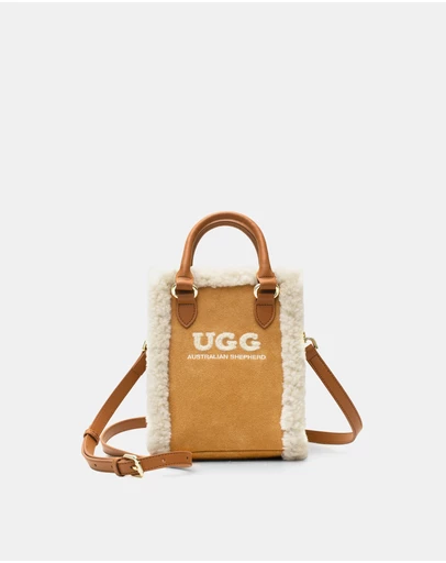 EVERAU - Australian Shepherd Ugg Charlie Bag Cow Suede Upper Bags