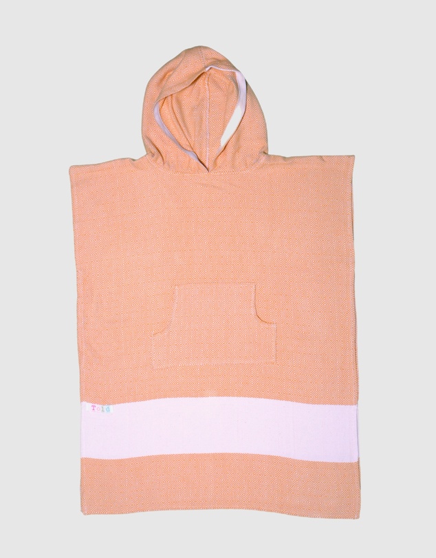 Tolu Australia - Adult Hooded Beach Towel in Orange – Quick-Dry Swim Poncho for Swimming & Surfing
