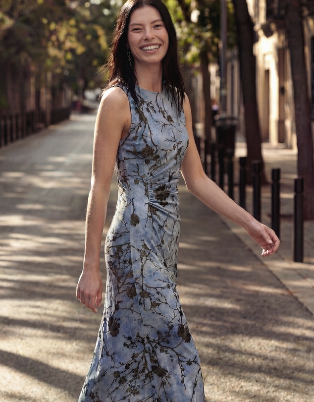 Desigual - Flocked Midi Dress