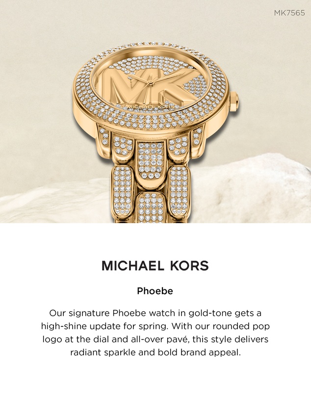 Michael Kors - Phoebe Gold Tone Analogue Watch