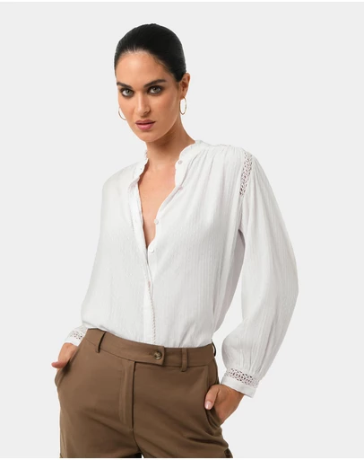Forcast - Giorga Lace Trim Blouse