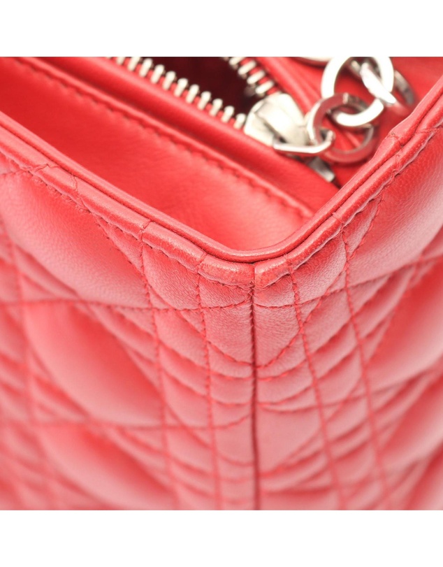 Pre-Loved by Azura Reborn - Pre-Loved Large Lambskin Cannage Lady Dior