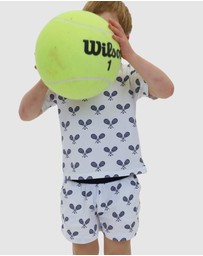 Sant And Abel - Kids Tennis Navy Short PJ Set