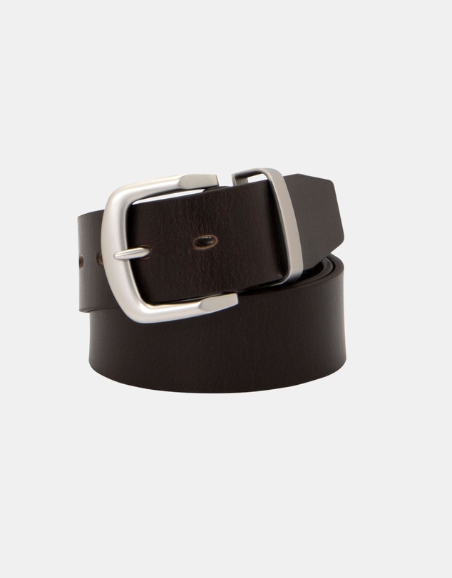 Buckle - Station. Australian Made Full Grain Natural Leather Belt. 38mm width.