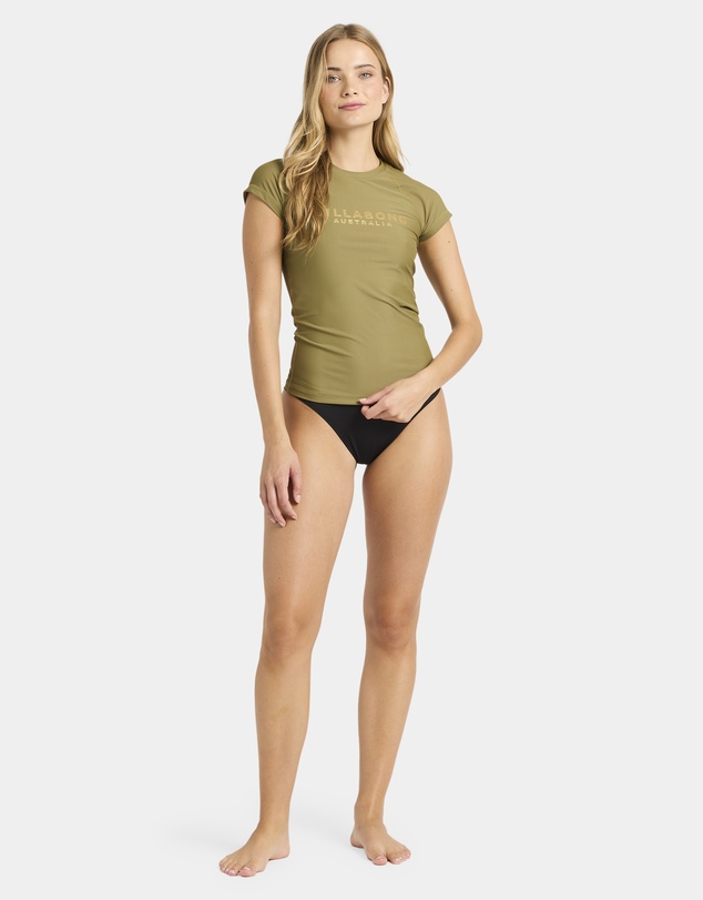 Billabong - Womens Society Foil Short Sleeve Rash Vest
