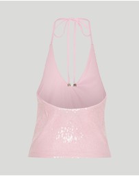 ROTATE - Sequin Halterneck Top