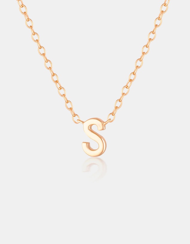 The Silver Collective - Children's A-Z Letter Necklace - S