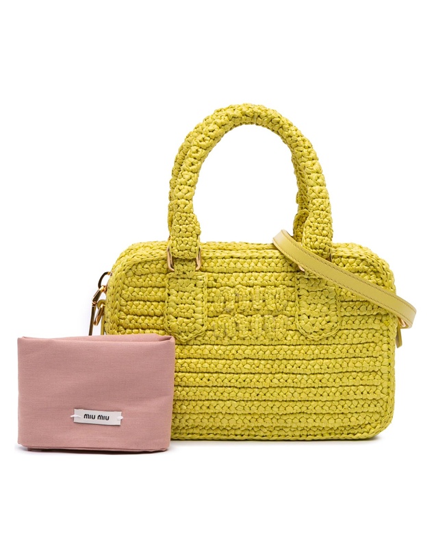Pre-Loved by Azura Reborn - Pre-Loved Raffia Crochet Arcadie Top Handle Bag