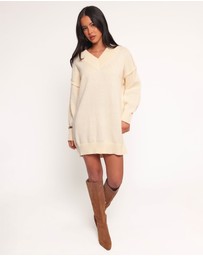 Petal & Pup - Sancia Knit Mini Dress - Cream