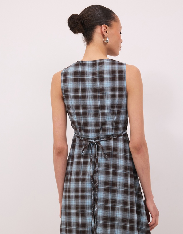 Calli - Lola Check Maxi Dress