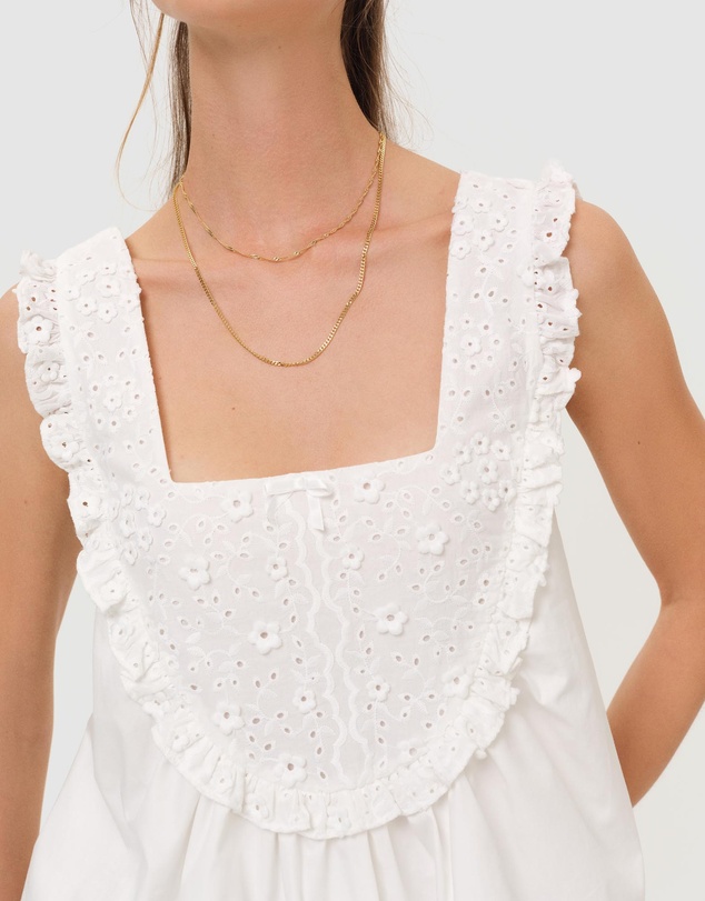 For Love & Lemons - Laura Eyelet Top