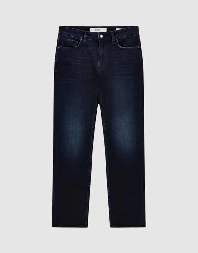 GUESS - Mide-Rise Angels Straight Leg Jeans