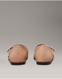 Calvin Klein - Leather Mary Jane Ballerinas