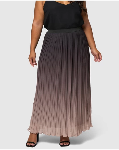 Pink Dusk by Curve Project - Heartthrob Maxi Skirt