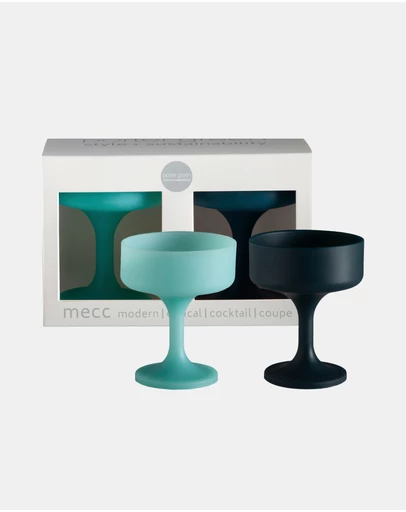 porter green - mecc | silicone unbreakable cocktail glasses